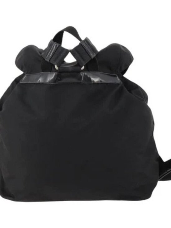 PRADA Backpack Nylon Black Silver Auth 171645 main image 14